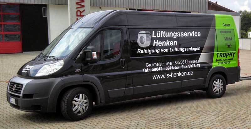 Lieferwagen von Lüftungsservice Henken